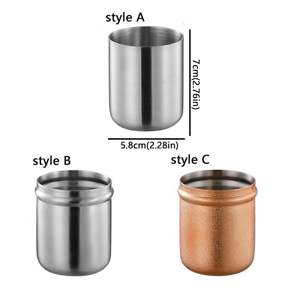 304 Stainless Steel Espresso Dosing Cup Wear Resistant Non-Stick Coffee Dosing Cup Leak-proof Food-Grade Coffee Bean Cup