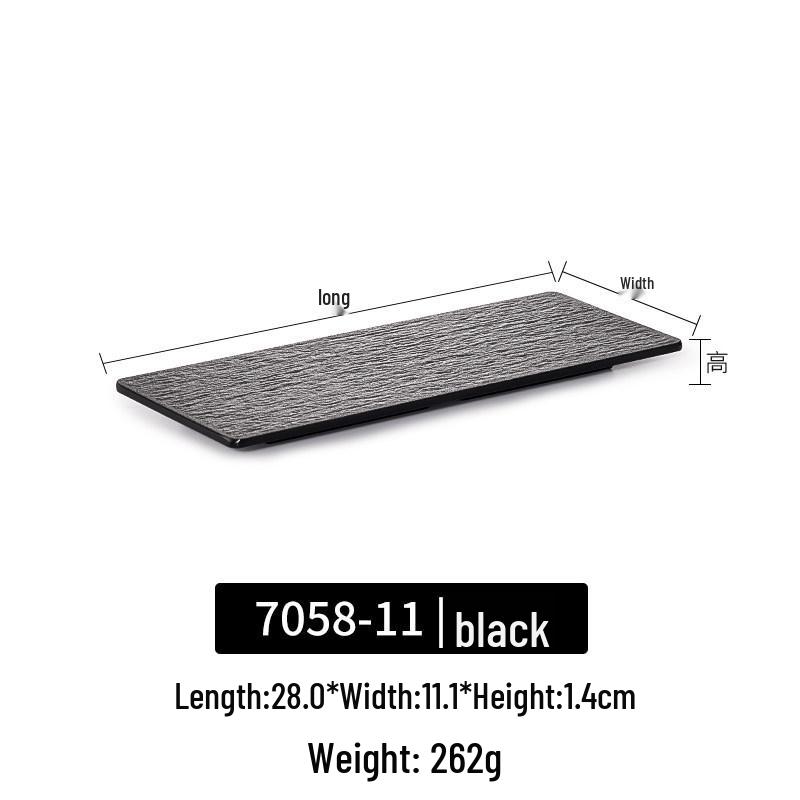 Melamine Rectangular Sushi Platter for Japanese Cuisine and Snacks