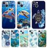 Phone Case For iPhone 17 Cases iPhone Air 16 15 12 13 14 Pro Max 7 8 Plus 16Pro iPhone11 Clear Cover Cool Ocean Turtle