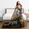 Mellstroy Flannel Blanket  Warm Soft Bedding Throws For Bedroom Picnic Print Bedspread Sofa Bed Cover