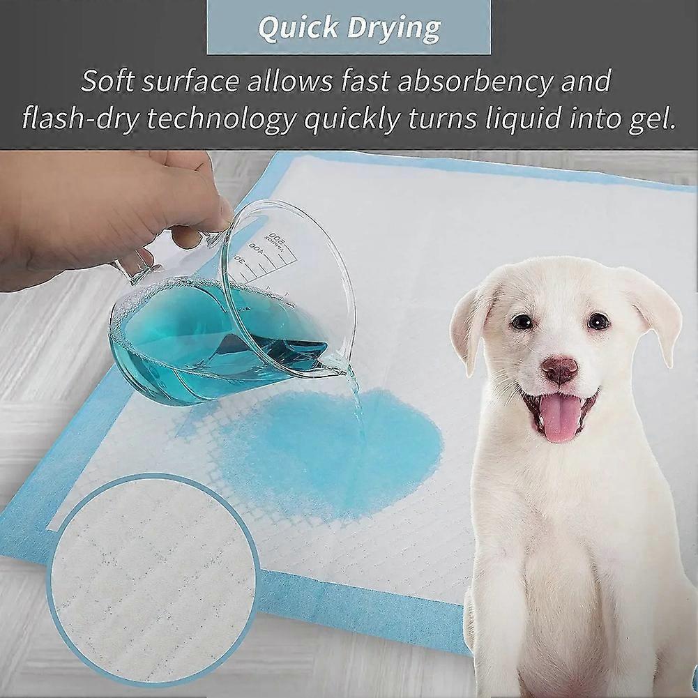 100PCS Super Absorbent Pet Diaper Dog Training Pee Pad Disposable Healthy Nappy Mat for Cats Dog Diapers Quick-Dry Mat,S