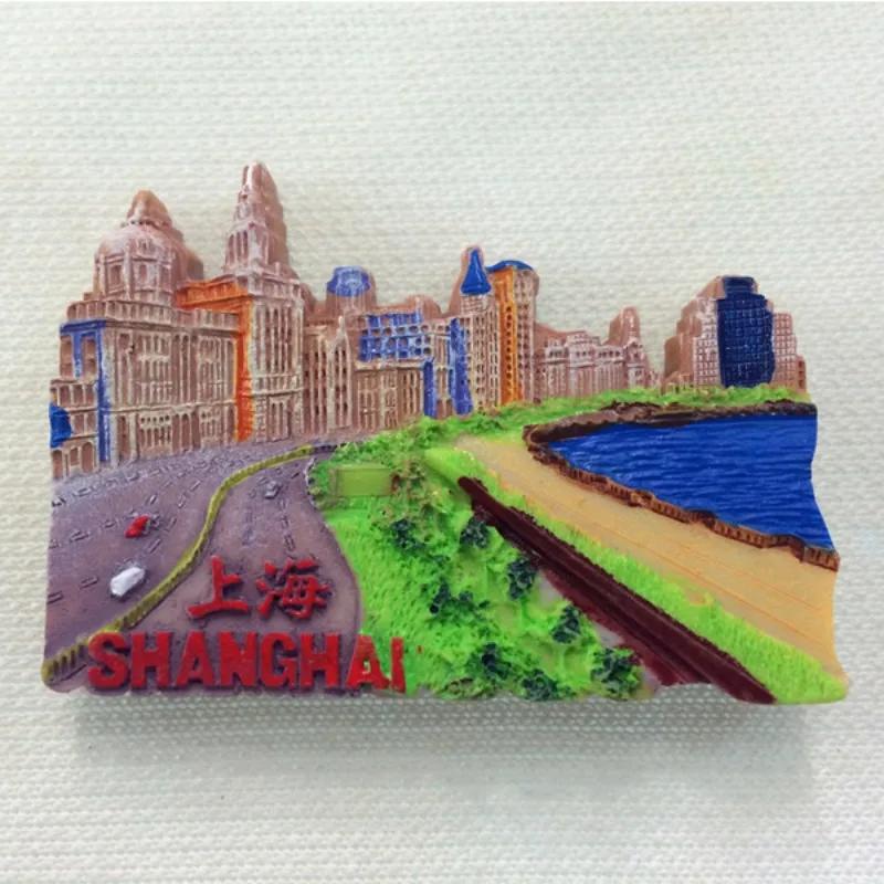 Shanghai Fridge Magnets Beijing Travelling Souvenirs Home Decor China Fridge Stickers Christmas Gifts Message Board Stickers