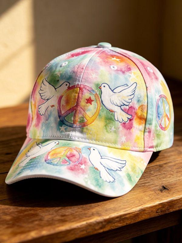 D Print Independence Day Commemorative Sunshade Baseball Cap Outdoor Cap Non-embroidered