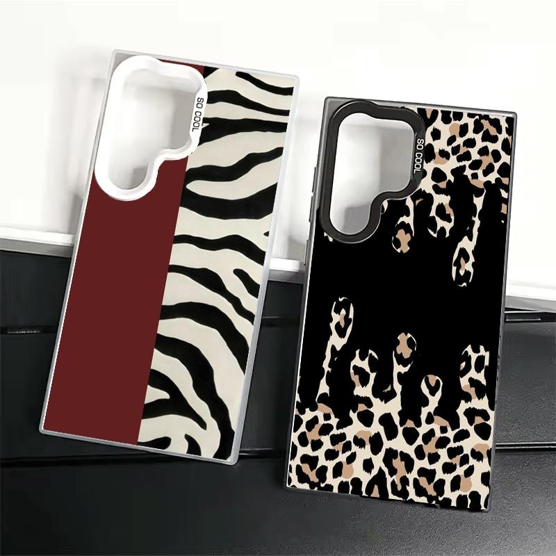Leopard Print Trend Desgin Shockproof Phone Case for Samsung Galaxy S26 Edge S25 Ultra S24 FE S23 Plus S21 Cover Anti Fall Funda