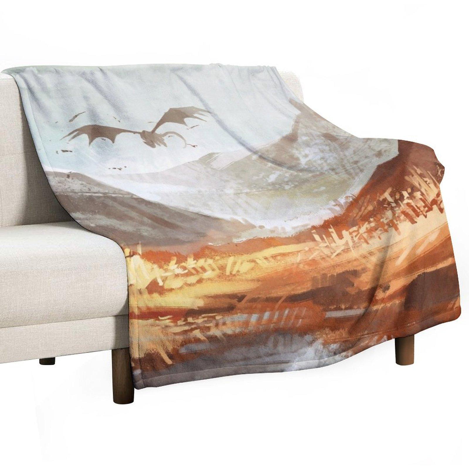 Mountains Cold Throw Blanket funny gift Beautifuls Heavy Sofas Blankets 30x40in
