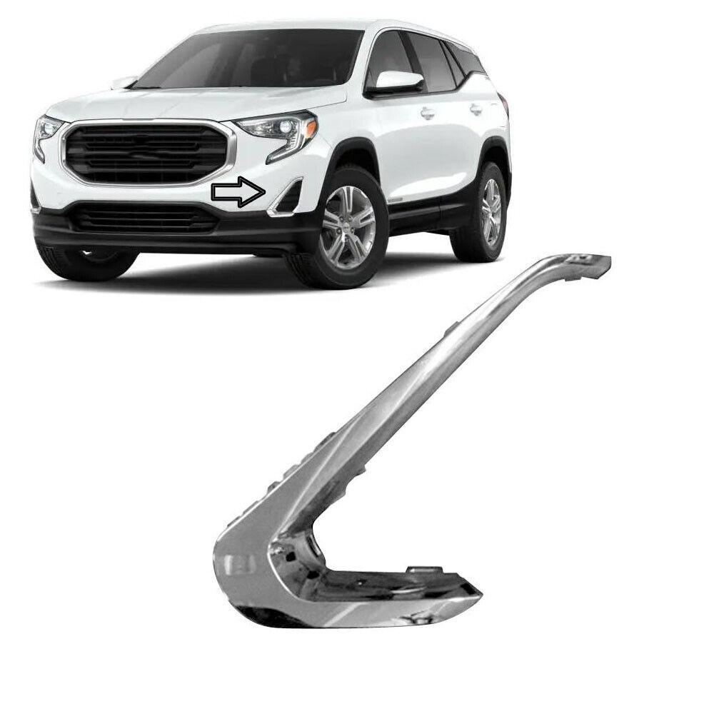 1x Left Front Bumper Fog Light Lamp Bezel Trim For GMC Terrain 2018-2021 Chrome