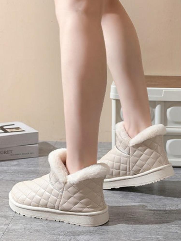 Fashion Flat Round Toe Women's Snow Boots Waterproof Ladies Shoes on Promotion 2025 New in Ankle Winter Novelty Y2k Hot Footwear Sale