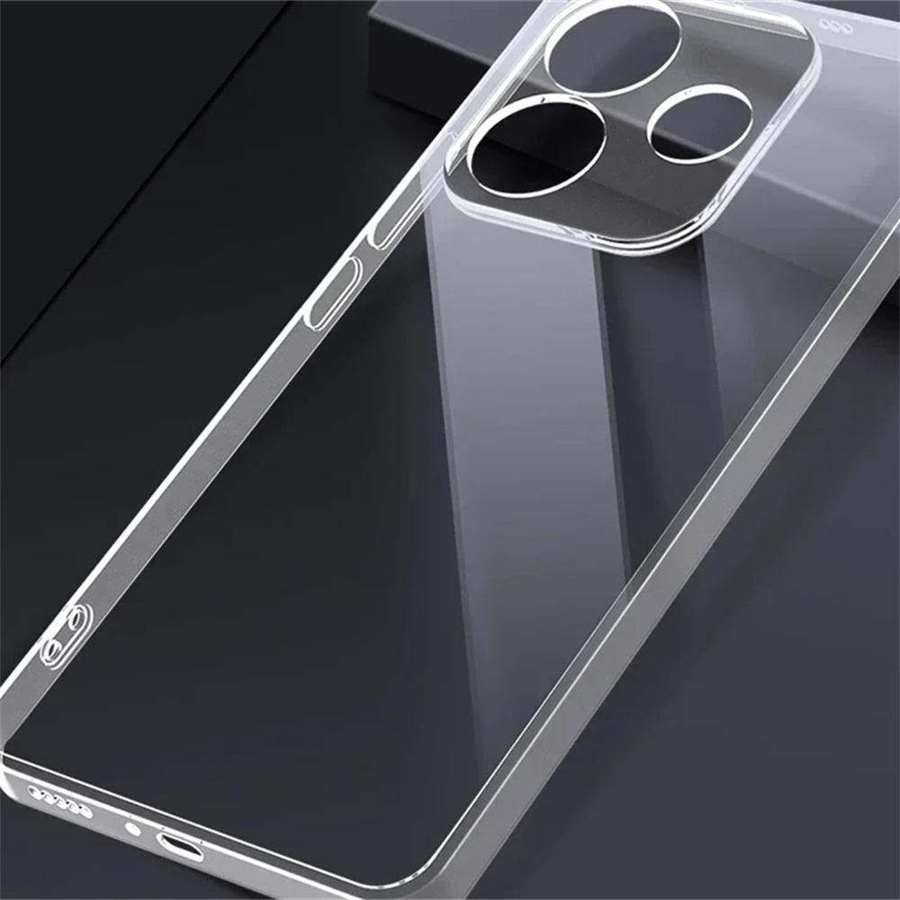 Silicone Case Shockproof Clear Cover Ultra Thin Soft Clear Shell For Xiaomi Poco F6 F5 F4 F3 X6 X5 X4 X3 GT M6 M4 M3 Pro 4G 5G