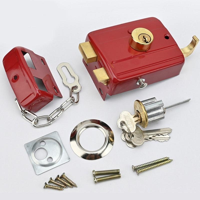 Old Fashioned Not Theft Door Lock Stable Iron Door Lock Easy To Install Traditional Not Theft Door Lock for Household