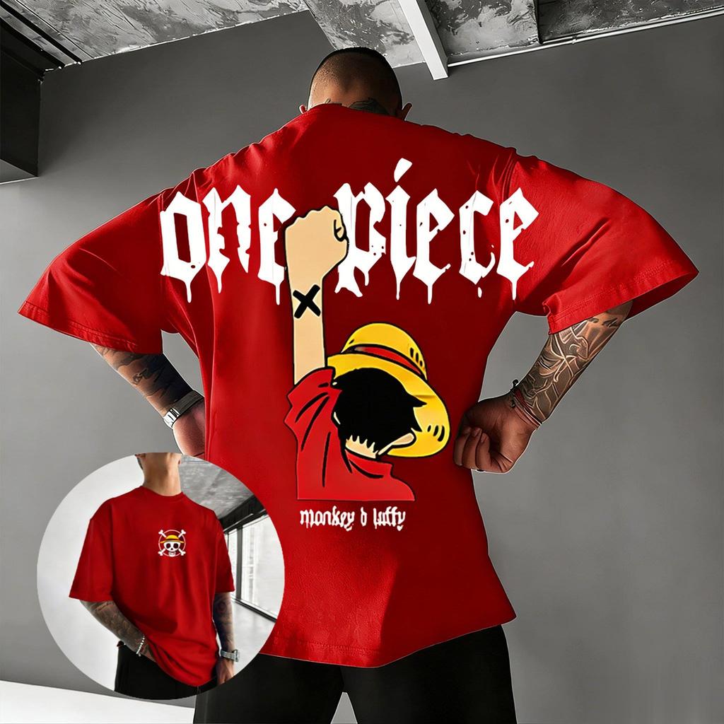 Oversized Vintage One Piece Luffy Anime T Shirt Men Women Short Sleeve Tee Streetwear Casual Tops Graphic Tee 2026 Summer Y2k