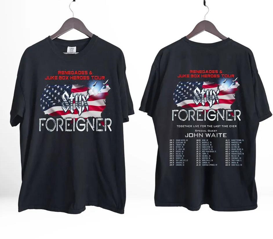 

Legendary Rock Bands Tour Two Sides Shirt Unisex T-Shirt S
