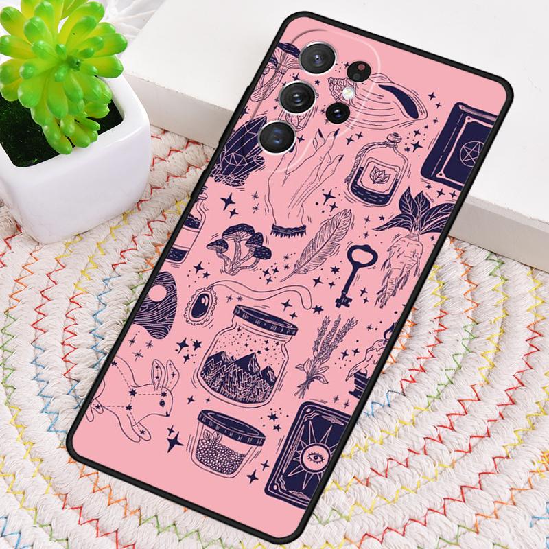 

Girly Pastel Witch Goth Silicone Phone Case For Samsung Galaxy note 10 pro S26 S25 S24 S23 S22 S21 Plus S25Ultra Capa Cover Galaxy S24+