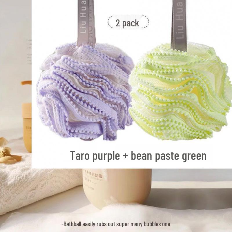 Durable Large Super Soft Bath Flower Ball - Non-Dispersing Foaming Net for Back Scrubbing