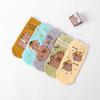 Anime Capybara Socks Letter Socks for Women Novelty Short Ankle Socks  Daily
