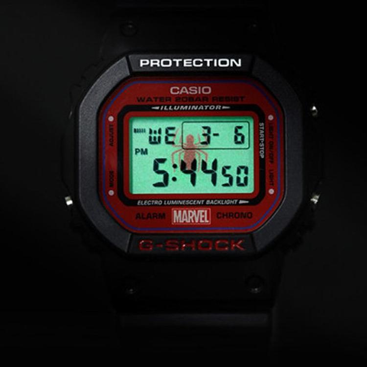 CASIO Men G-SQUAD Series Gray Watch DW-5600SPIDER-1PR