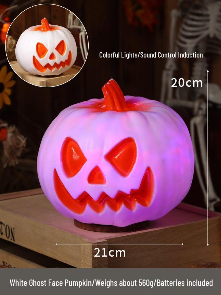Luminous Halloween Pumpkin Lantern Decoration - Large Outdoor Display for Shopping Malls and Events