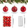 Pack of 24 Christmas Tree Decoration Balls Ornaments Hanging Props Xmas Tree Décor Accessories - Christmas Decorations Items for Home Decor Office