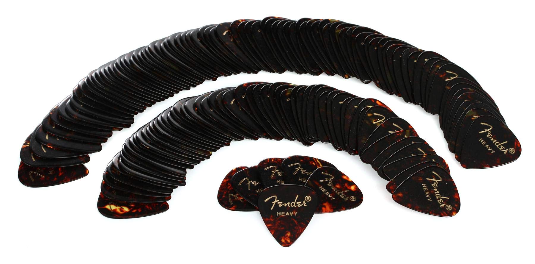 

FenderClassic Celluloid Picks Tortoise Shell 351 Shape Heavy Fender [144 pieces]