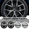 ATY1  Car Wheel Center Hub Cap Rim Cover Emblem Stickers For Nissan Rogue Pathfinder X-Trail GTR Note Juke Patrol Car Accessories