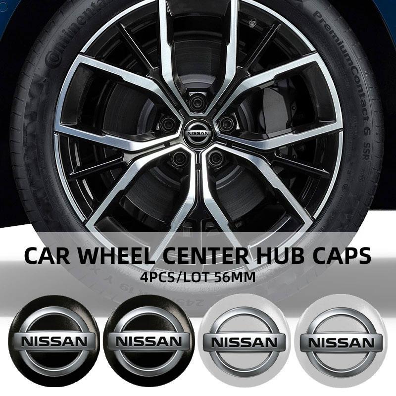 ATY1 Car Wheel Center Hub Cap Rim Cover Emblem Stickers For Nissan Rogue Pathfinder X-Trail GTR Note Juke Patrol Car Accessories