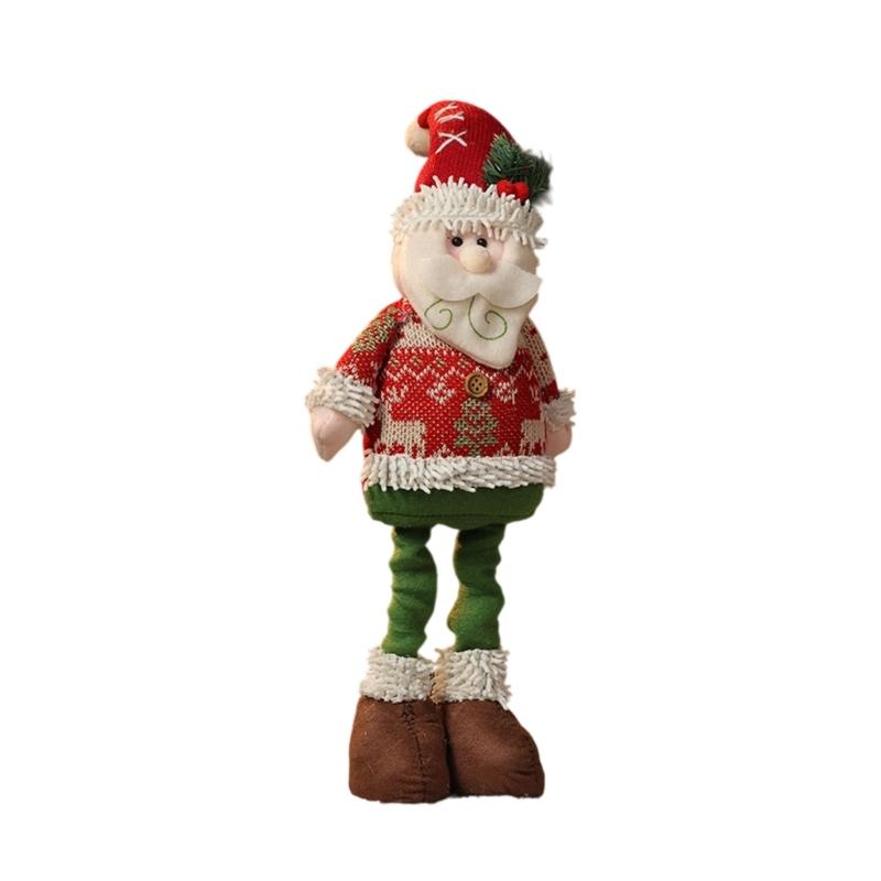 Elastic Holiday Decorations 3 Styles Expandable Santa Snowman Deer Christmas Parties Shelf Display
