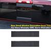For Chevrolet Silverado 2014-2017 Carbon Fiber Rear Window Cover Trim Sticker