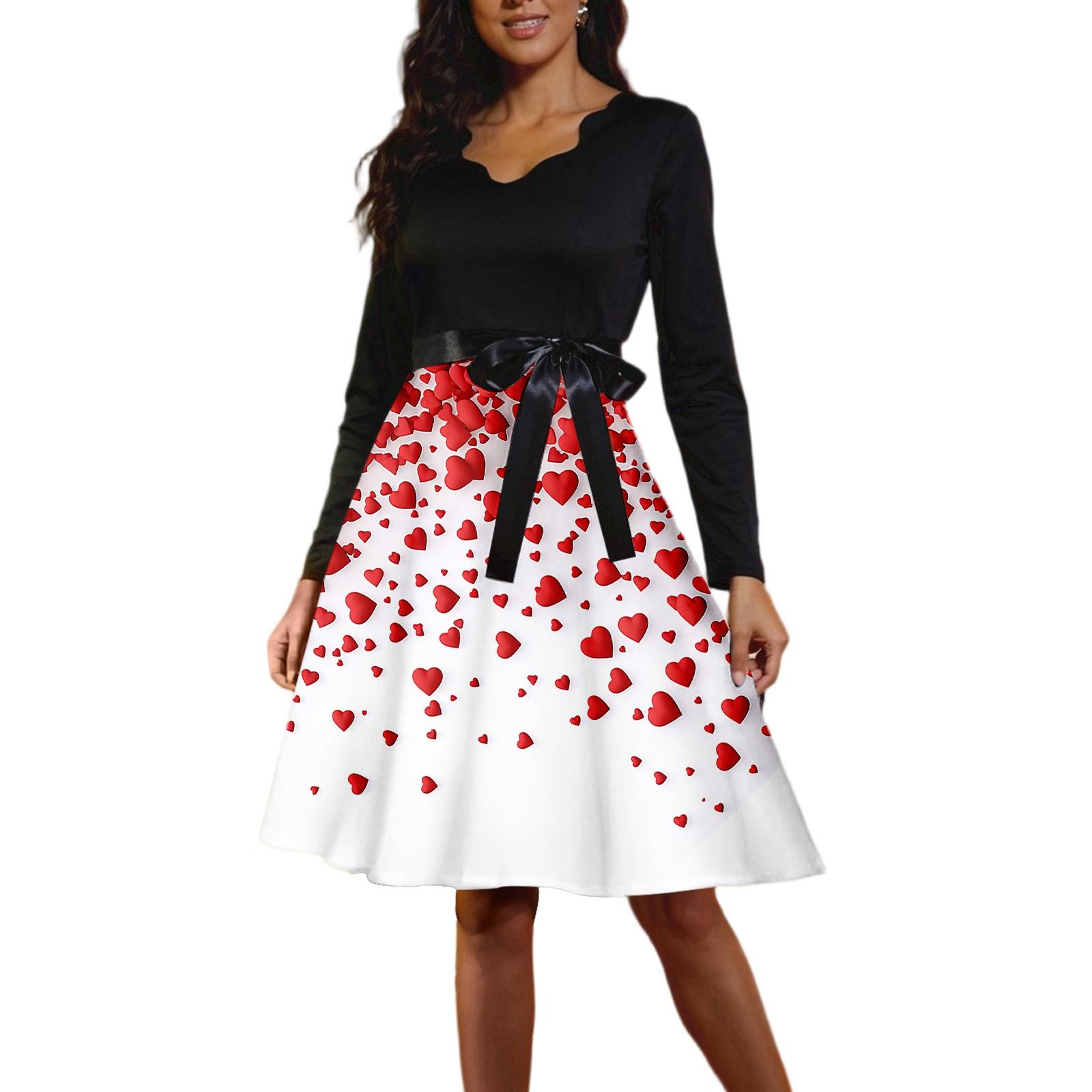 

Женские повседневные модные платья с длинным рукавом, с графическим принтом, винтажные длинные платья XL