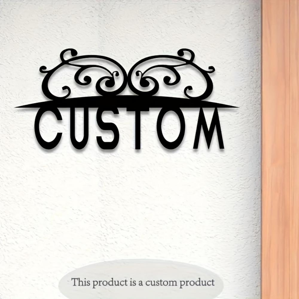 Personalisierte Metallwandkunst Benutzerdefiniertes Adressschild Boho-Wohnkultur Innen Außen Einweihungsgeschenk