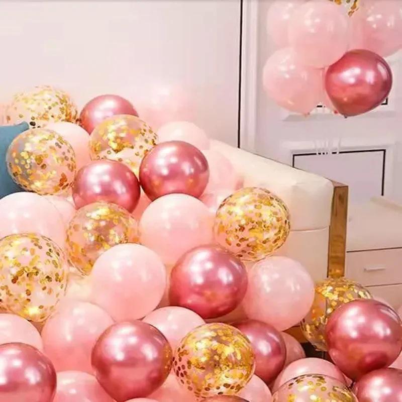 Double-Layer Thickened Red Wedding Balloons for Engagement and Room Decoration