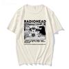 Radiohead T-Shirt Herren Damen Vintage Grafik T-Shirts Hombre Unisex Hochwertige Baumwolle Rundhals Klassische T-Shirts