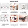 Magnetic Eyelash Curler & Hard Magnetic False Eyelash Tweezers Set