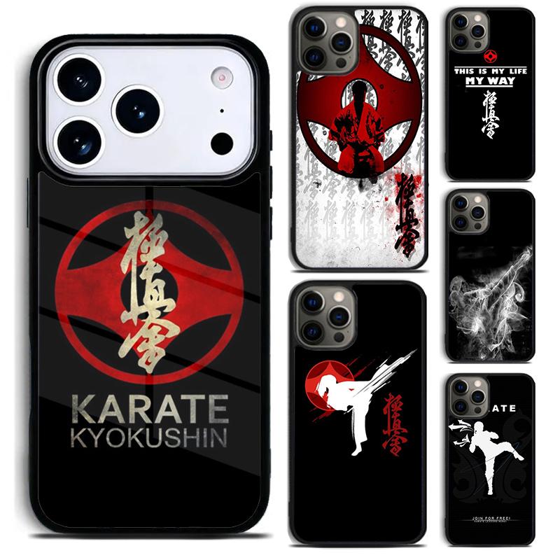Kung Fu Oyama Kyokushin Karate Phone Case for iPhone 17 16 15 Pro Max Air 14 13 12 11 Plus Shockproof Capa Cover