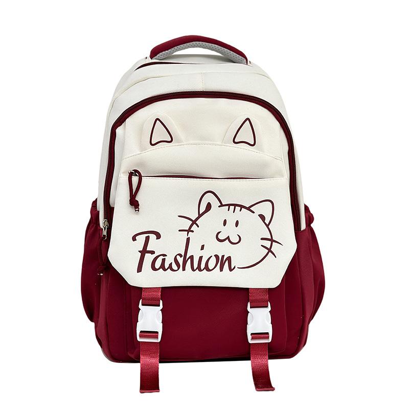 School Bag For Female Junior High School Students, Large-Capacity Simple Korean Backpack To Reduce The Burden, Grade 6 Backpack For Primary School
