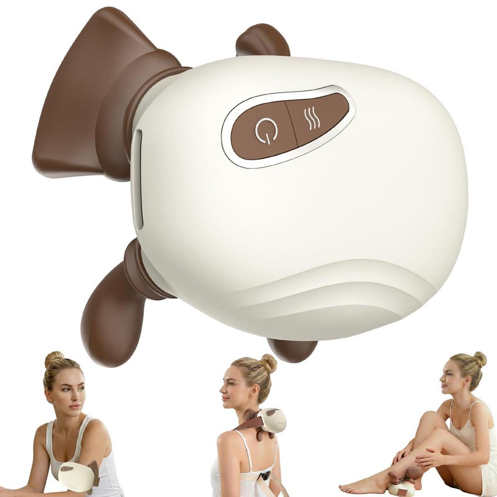 Multi-Functional Handheld Neck and Shoulder Massager with Heat Therapy
