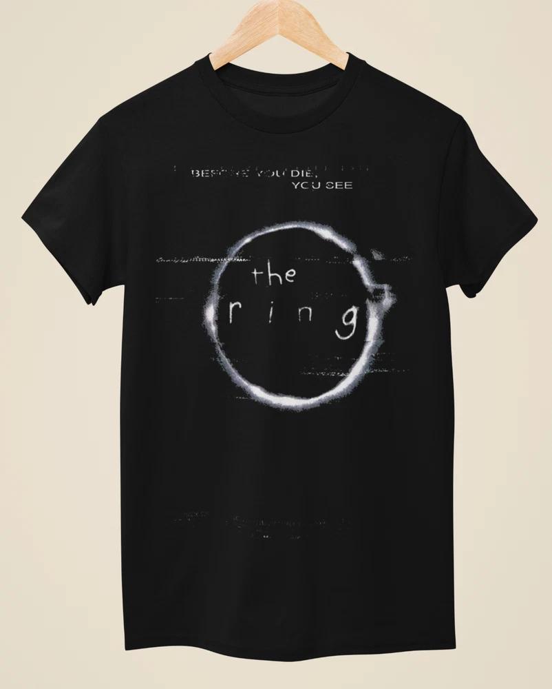The Ring Movie Poster Inspired Unisex Black TShirt S