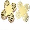 50pcs Rose Hollow Design Truffle Wrappers Square Shape Mini Cupcake Liners  Craft Project