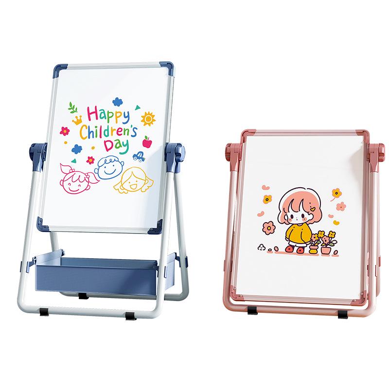 Portable Children's Magnetic Easel with Blackboard & Whiteboard for Graffiti
