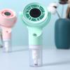 Sprayer Fan Handheld Fan with Water Sprayer Water Tank-Pink