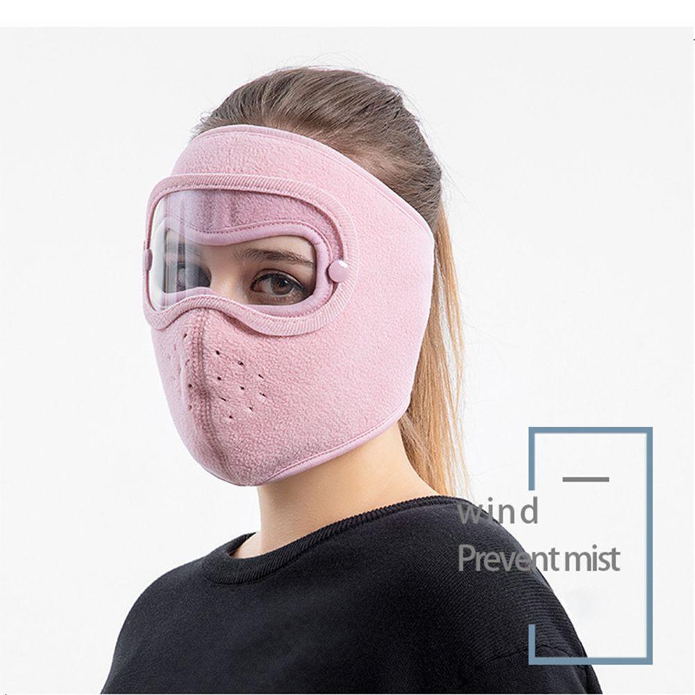Keep Warm Removable Eye Shield Windproof Anti Fog Goggles Breathable Caps Full Face Masks Cycling