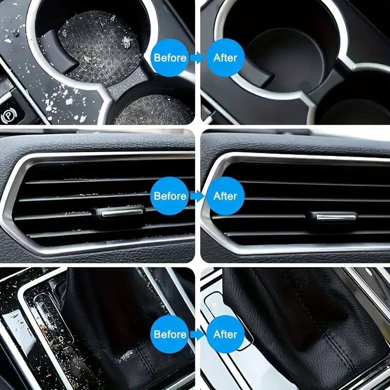 Gel per la pulizia dell'auto, Prodotti per la pulizia e la manutenzione degli interni dell'auto, Facile pulizia della polvere negli angoli, Universale per auto, Applicazione riutilizzabile di polvere appiccicosa