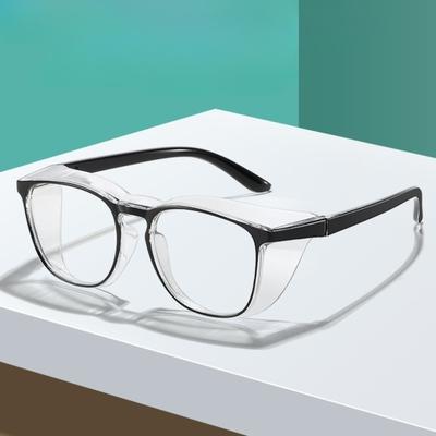 2PCS Anti-Splash Safety Goggles Window Transparent Impact Resistant Dustproof Protective Glasses for Men Women Adults