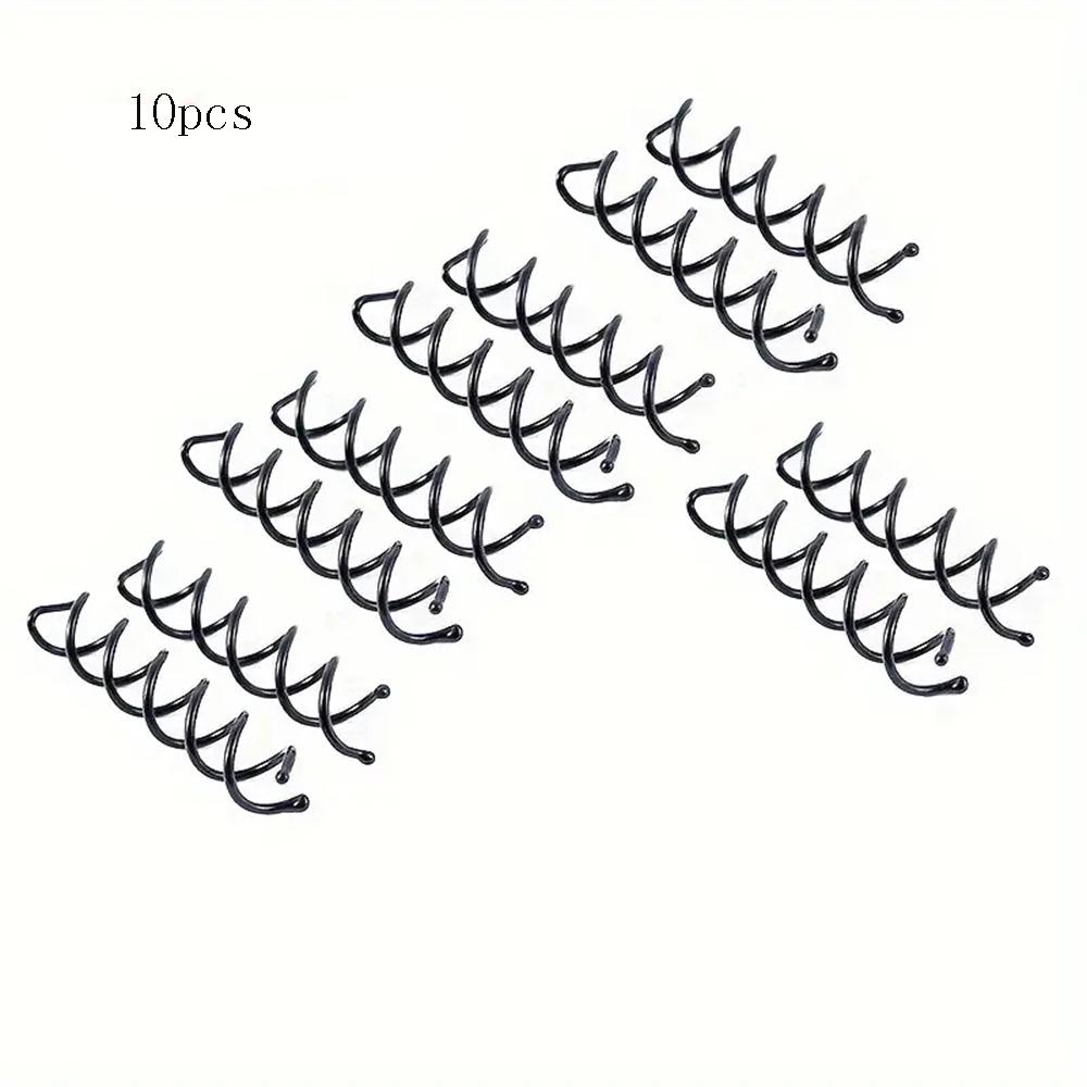 

10 шт./уп. Спиральные шпильки для волос, шпильки для закручивания, не царапающие, с круглыми кончиками, шпильки для волос с закручиванием для женской прически пучок, сделай сам, рождественские подарки