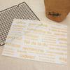 25Pcs/Lot Oilpaper Wrapping Paper for Bread Sandwich Burger Fries/Food-grade Wax Paper Baking Tools Kitchen Gadgets 3 Sizes