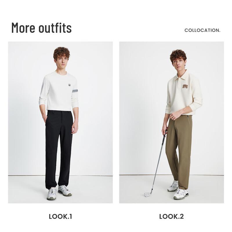 Navigare Men's Classic Straight-Fit Casual Trousers