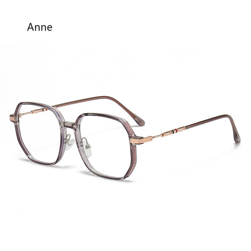 Korean Oversized Anti Radiation Eyeglasses for Women/Men Metal Frame Eyeglass Anti Blue Light Eyewear gafas de lectura