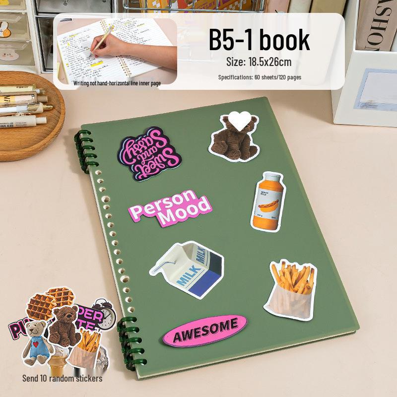 Ergonomic, High-value Loose-leaf Notebook with Detachable Binder; Suitable for High School and Junior High Students.
