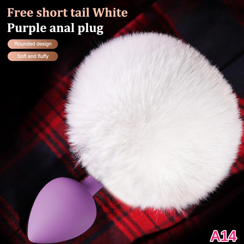 1Pc Sexy Fox Anal Plug Tail Silicone Butt Plug Dildos for Women Men Long Tail Cosplay Adult Sex Toy Game