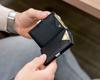 EXENTRI Wallet EX001 Genuine Leather Mini RFID Compact Cowhide Leather Small Wallet for Men and Women Tri-fold Wallet, Blocking, (Black)