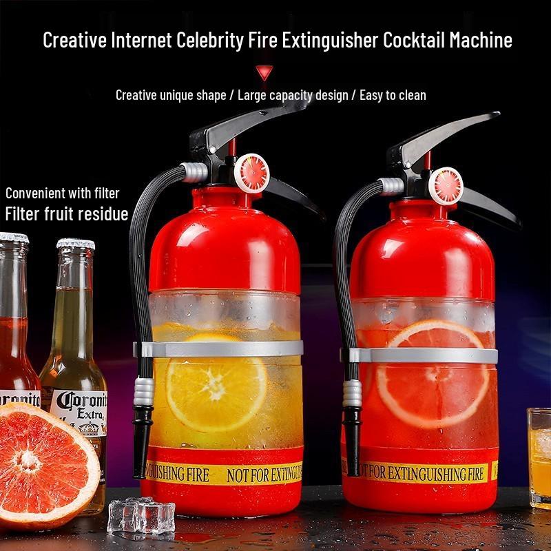 Influencer Drinkware: Manual Fire Extinguisher Alcohol Cannon & Beer Dispenser