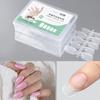 100Pcs/Box Matte Fake Nails No Polishing Press On False Nails Medium Short Design High Matt Soft Gel Nail Tips For Extension